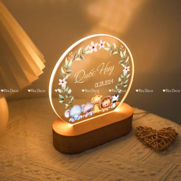 Đèn ngủ cá nhân hóa theo yêu cầu, đèn Decor in UV sắc nét, quà sinh nhật, quà lưu niệm ý nghĩa - Hình ảnh 4