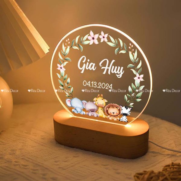 Đèn ngủ cá nhân hóa theo yêu cầu, đèn Decor in UV sắc nét, quà sinh nhật, quà lưu niệm ý nghĩa