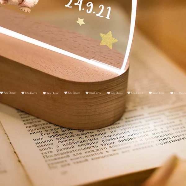 Đèn ngủ hình Mèo đáng yêu, Decor in UV sắc nét, quà sinh nhật, quà lưu niệm ý nghĩa - Hình ảnh 7
