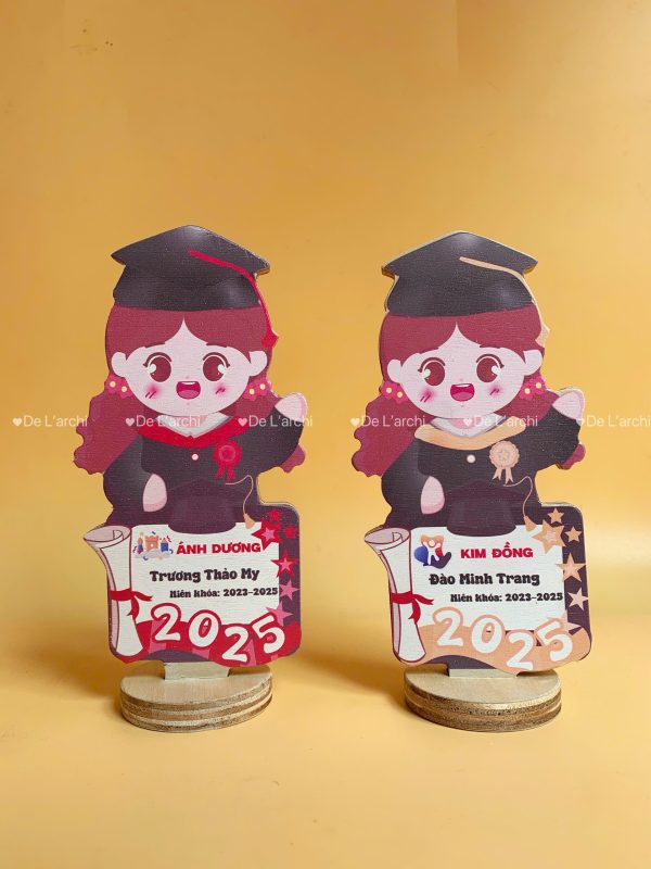 Hình Người Cử Nhân Bằng Gỗ - Quà Tốt Nghiệp Độc Đáo | In Theo Yêu Cầu | De L'archi - Hình ảnh 3