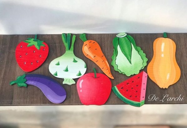 Set gỗ tô màu đa dạng chủ đề, giúp bé vừa học vừa chơi, đồ trang trí, quà tặng handmade dễ thương - Hình ảnh 32