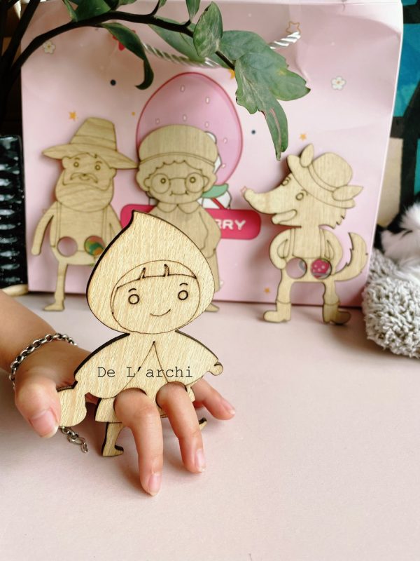 Bộ kể chuyển gỗ hình thú, giúp bé thỏa sức tô màu sáng tạo, làm đồ trang trí dễ thương - Hình ảnh 6