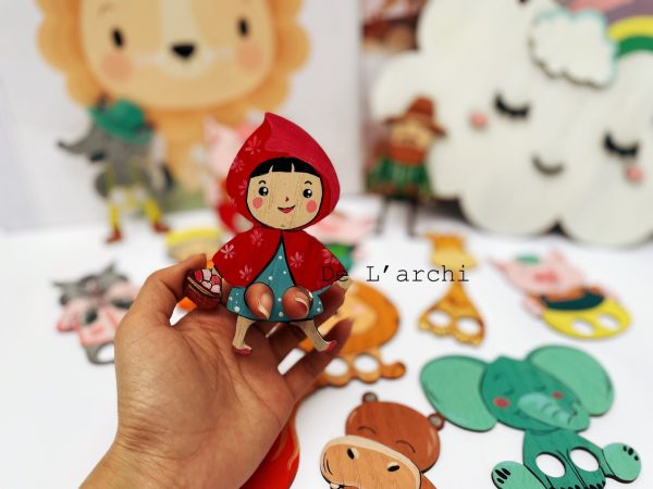 Bộ kể chuyển gỗ hình thú, giúp bé thỏa sức tô màu sáng tạo, làm đồ trang trí dễ thương - Hình ảnh 14
