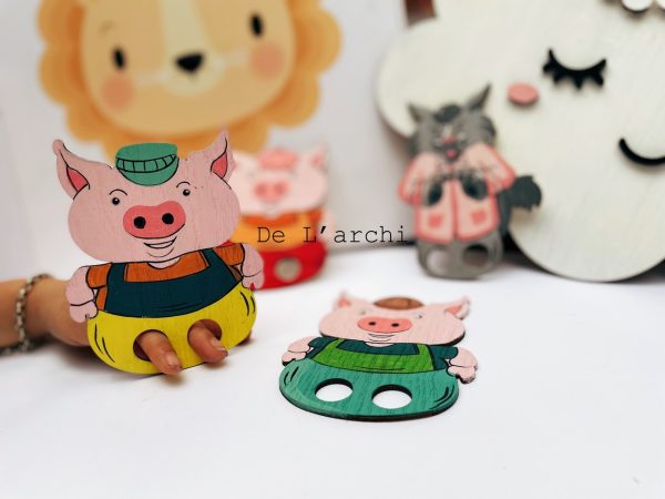 Bộ kể chuyển gỗ hình thú, giúp bé thỏa sức tô màu sáng tạo, làm đồ trang trí dễ thương - Hình ảnh 17
