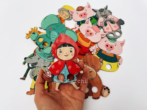 Bộ kể chuyển gỗ hình thú, giúp bé thỏa sức tô màu sáng tạo, làm đồ trang trí dễ thương - Hình ảnh 18