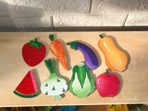 Set gỗ tô màu đa dạng chủ đề, giúp bé vừa học vừa chơi, đồ trang trí, quà tặng handmade dễ thương - Hình ảnh 122