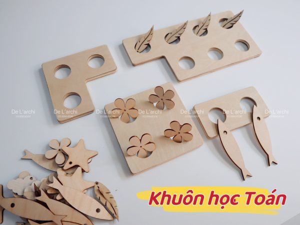Bộ khuôn gỗ toán học sáng tạo, giúp bé phát triển tư duy logic, vừa học vừa chơi - Hình ảnh 2