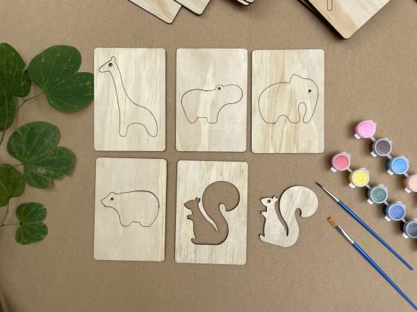 Bộ thú biến hình gỗ tô màu, giúp bé vui học mỗi ngày, thỏa sức sáng tạo, làm đồ trang trí siêu xinh - Hình ảnh 74
