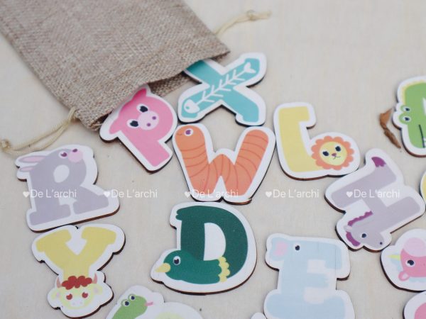 Bộ chữ cái hình bánh ngộ nghĩnh với lớp phủ UV bảo vệ  - An Toàn Cho Bé, nhận diện mặt chữ, tô điểm phòng bé thêm xinh - Hình ảnh 18
