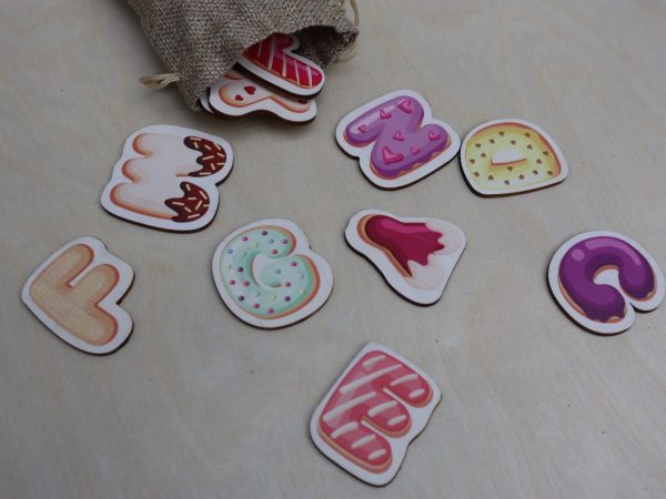 Bộ chữ cái hình bánh ngộ nghĩnh với lớp phủ UV bảo vệ  - An Toàn Cho Bé, nhận diện mặt chữ, tô điểm phòng bé thêm xinh - Hình ảnh 58