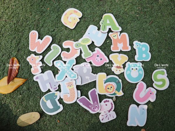 Bộ chữ cái hình bánh ngộ nghĩnh với lớp phủ UV bảo vệ  - An Toàn Cho Bé, nhận diện mặt chữ, tô điểm phòng bé thêm xinh - Hình ảnh 52