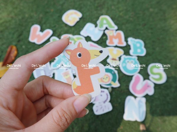 Bộ chữ cái hình bánh ngộ nghĩnh với lớp phủ UV bảo vệ  - An Toàn Cho Bé, nhận diện mặt chữ, tô điểm phòng bé thêm xinh - Hình ảnh 53