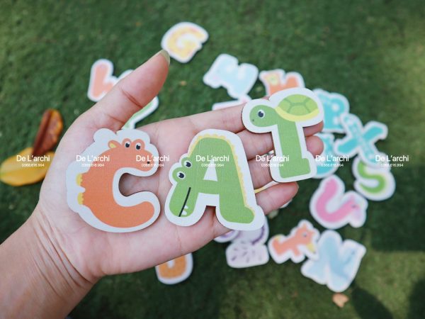 Bộ chữ cái hình bánh ngộ nghĩnh với lớp phủ UV bảo vệ  - An Toàn Cho Bé, nhận diện mặt chữ, tô điểm phòng bé thêm xinh - Hình ảnh 55