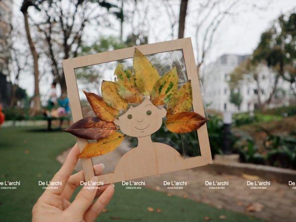 Bộ khuôn lá Decor gỗ nghệ thuật, sáng tạo, phù hợp làm đồ handmade, đồ trang trí - Hình ảnh 2