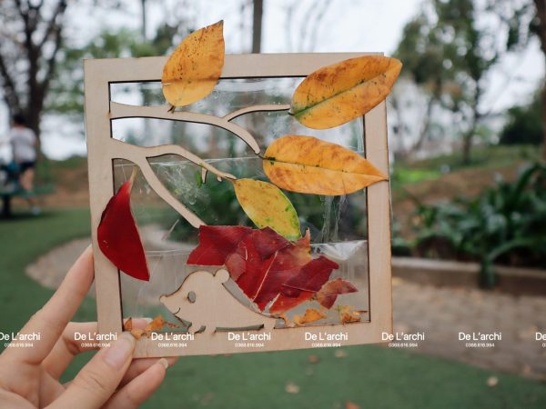 Bộ khuôn lá Decor gỗ nghệ thuật, sáng tạo, phù hợp làm đồ handmade, đồ trang trí - Hình ảnh 4
