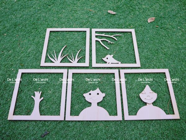 Bộ khuôn lá Decor gỗ nghệ thuật, sáng tạo, phù hợp làm đồ handmade, đồ trang trí - Hình ảnh 15
