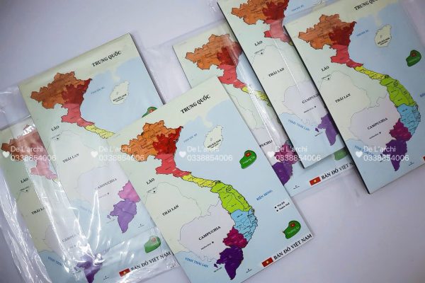 Bản đồ Việt Nam, in màu sắc nét, giúp bé học địa lý, khám phá các vùng miền, trang trí góc học tập siêu sinh động - Hình ảnh 15