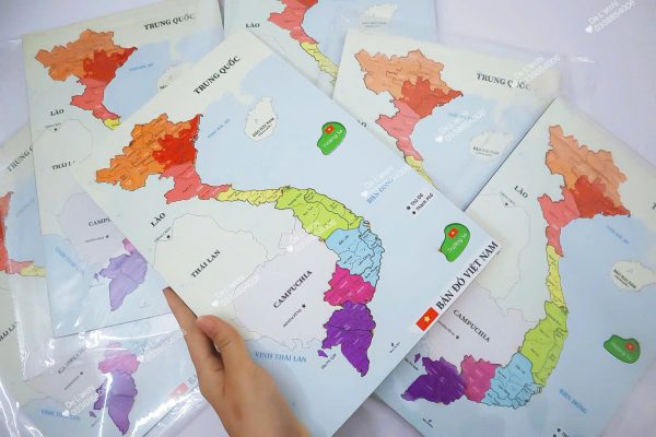 Bản đồ Việt Nam, in màu sắc nét, giúp bé học địa lý, khám phá các vùng miền, trang trí góc học tập siêu sinh động - Hình ảnh 16