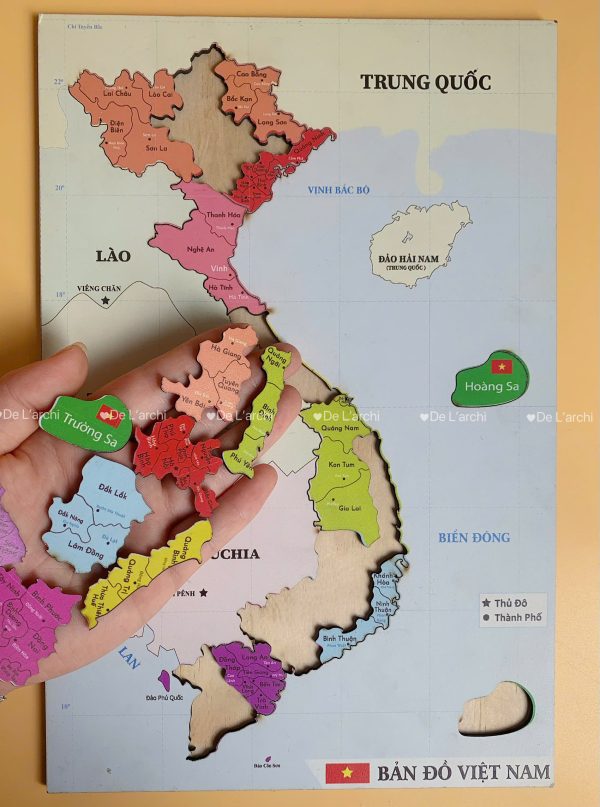 Bản đồ Việt Nam, in màu sắc nét, giúp bé học địa lý, khám phá các vùng miền, trang trí góc học tập siêu sinh động - Hình ảnh 26