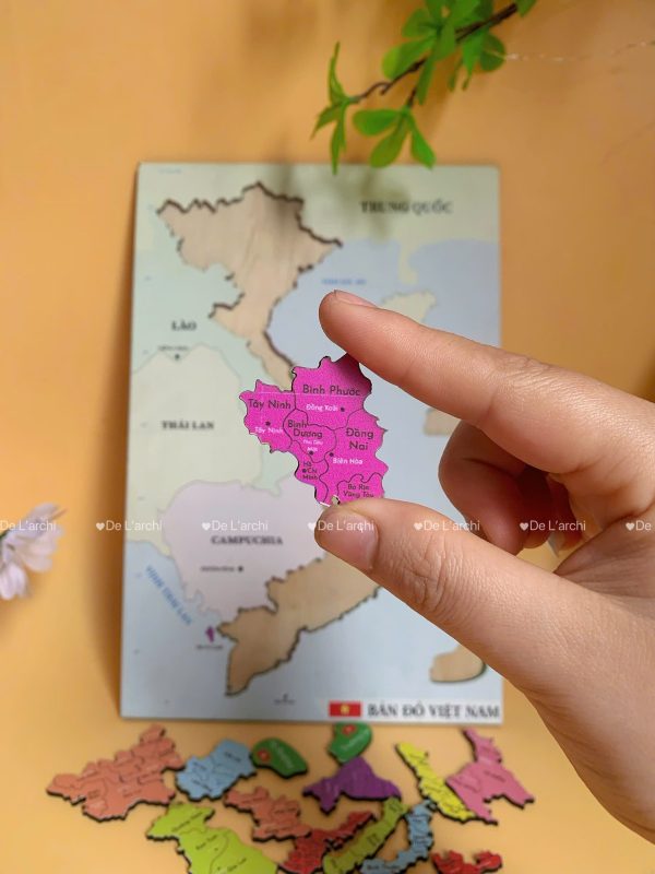 Bản đồ Việt Nam, in màu sắc nét, giúp bé học địa lý, khám phá các vùng miền, trang trí góc học tập siêu sinh động - Hình ảnh 27