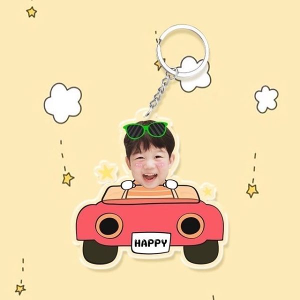 Móc khóa chibi in theo yêu cầu - ghép mặt cho bé - Hình ảnh 5