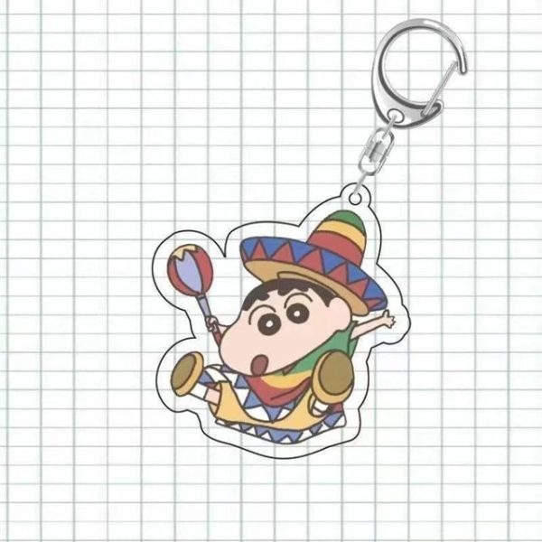 Móc khóa Hoạt hình anime ngoại vi Crayon Shin-chan