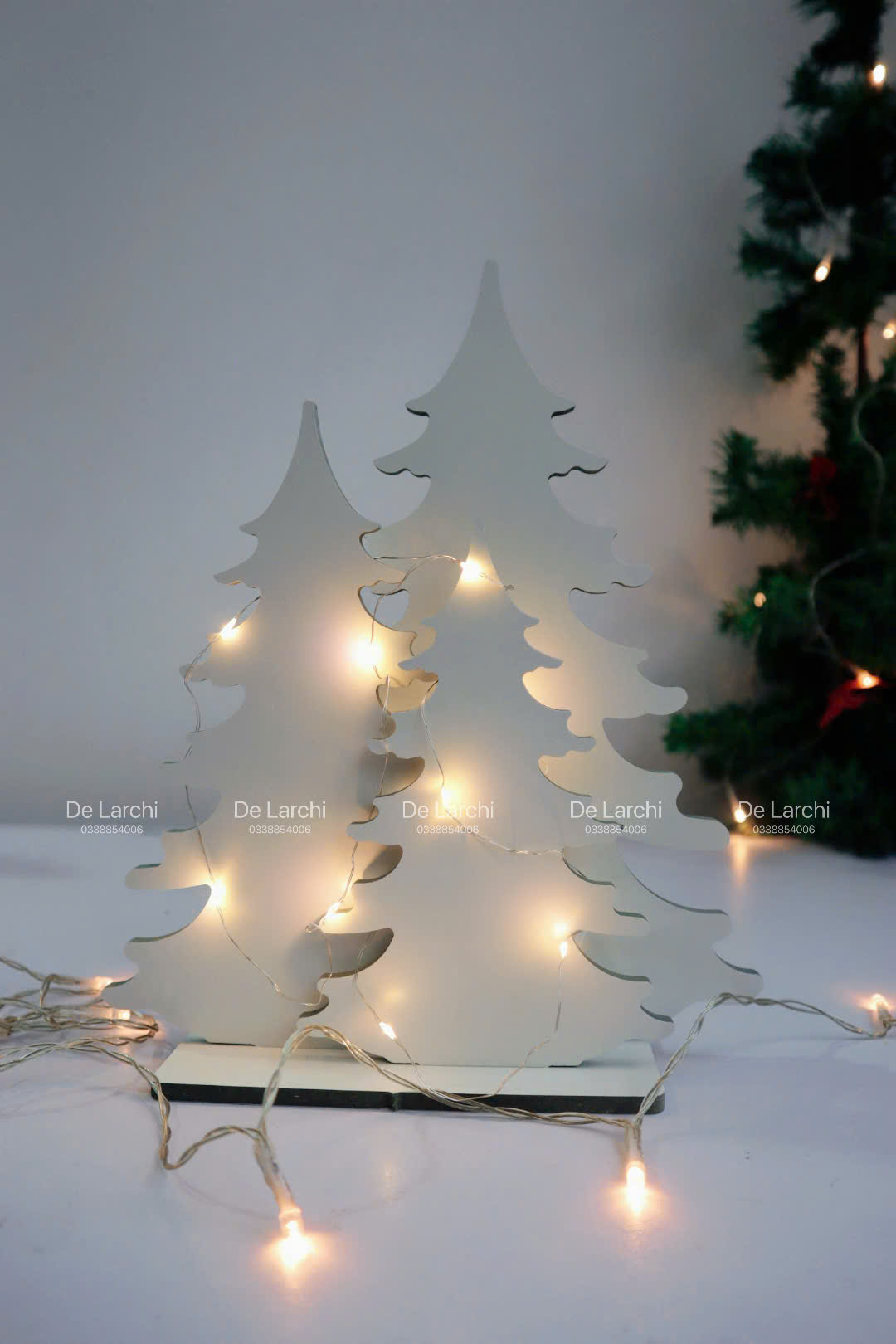 Combo 3 Cây Thông Noel Mini – Tặng Kèm Đèn Flash – Trang Trí Giáng Sinh Xinh Xắn - Hình ảnh 6