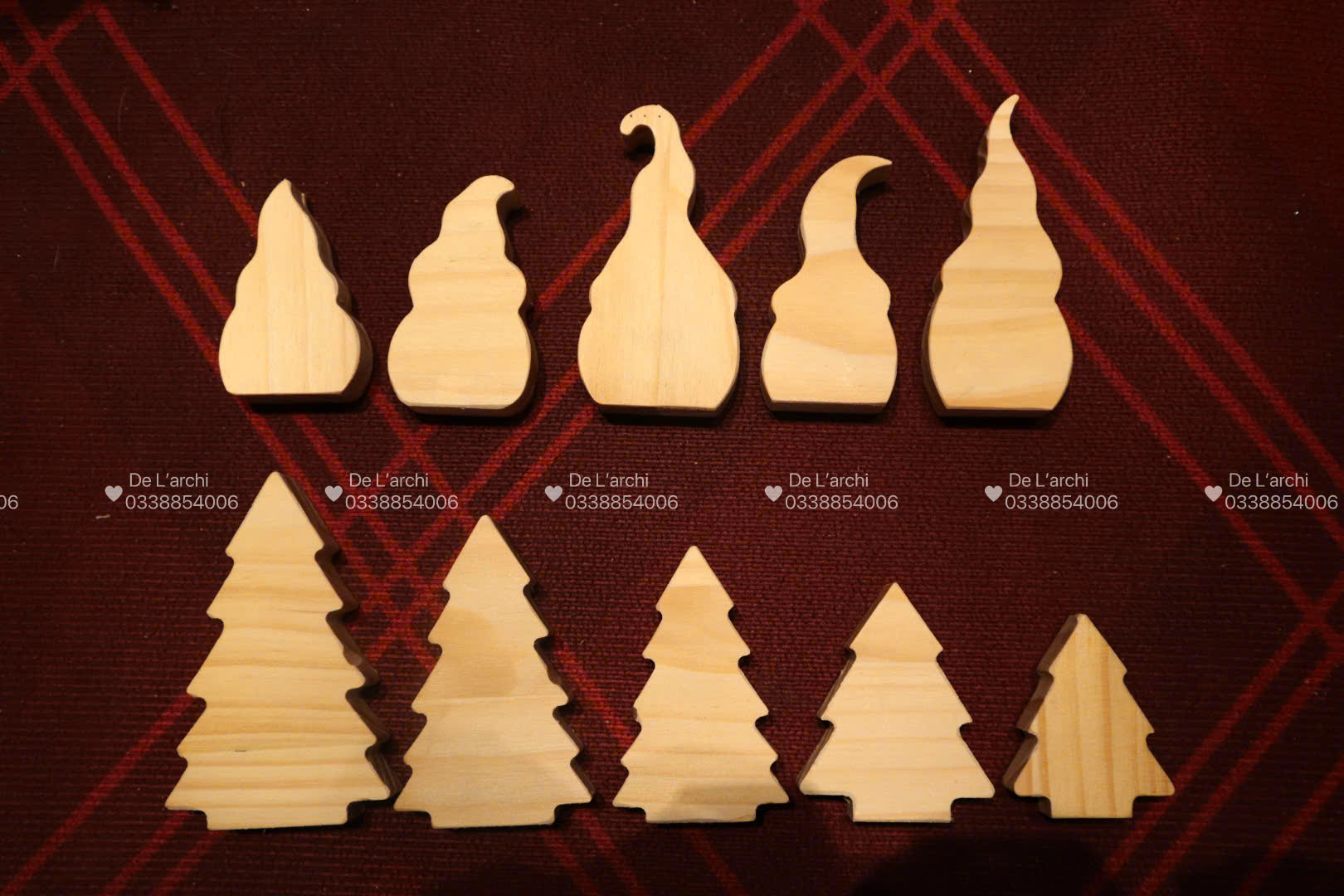 Ông Già Lùn & Cây Thông Gỗ Thông Trang Trí Noel – Decor Giáng Sinh - Hình ảnh 4