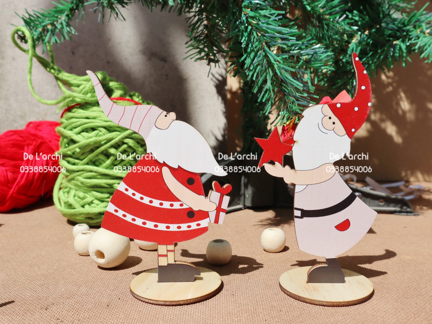 Set 10 Hình Noel Gỗ – Decor Giáng Sinh Xinh Xắn - Hình ảnh 6