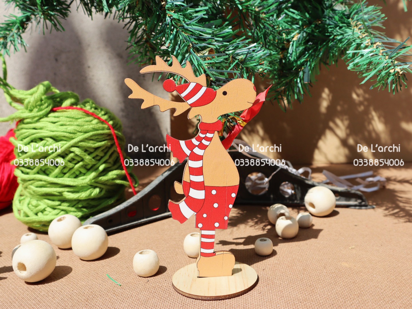 Set 10 Hình Noel Gỗ – Decor Giáng Sinh Xinh Xắn - Hình ảnh 7
