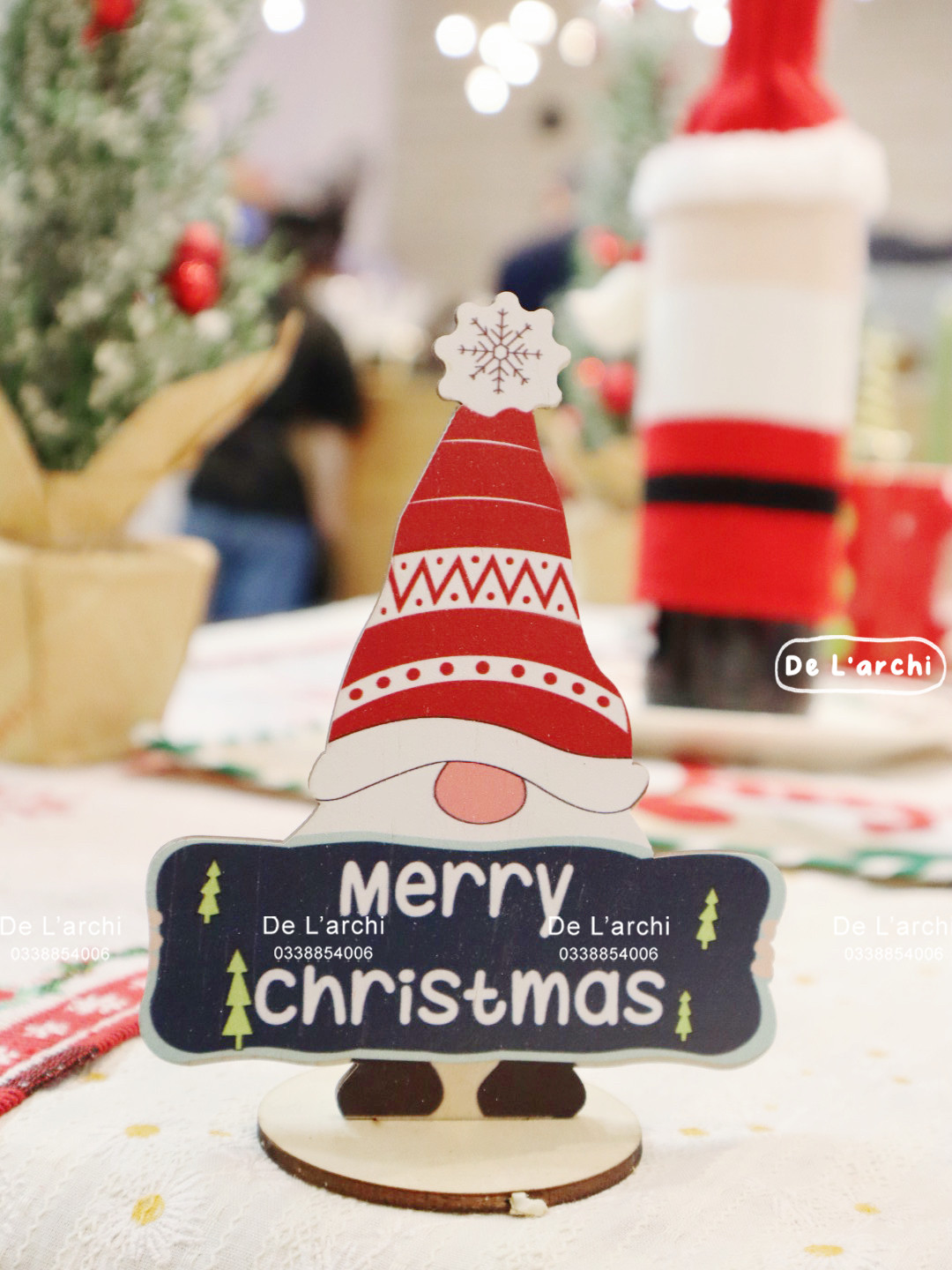 Set 10 Hình Noel Gỗ – Decor Giáng Sinh Xinh Xắn - Hình ảnh 10