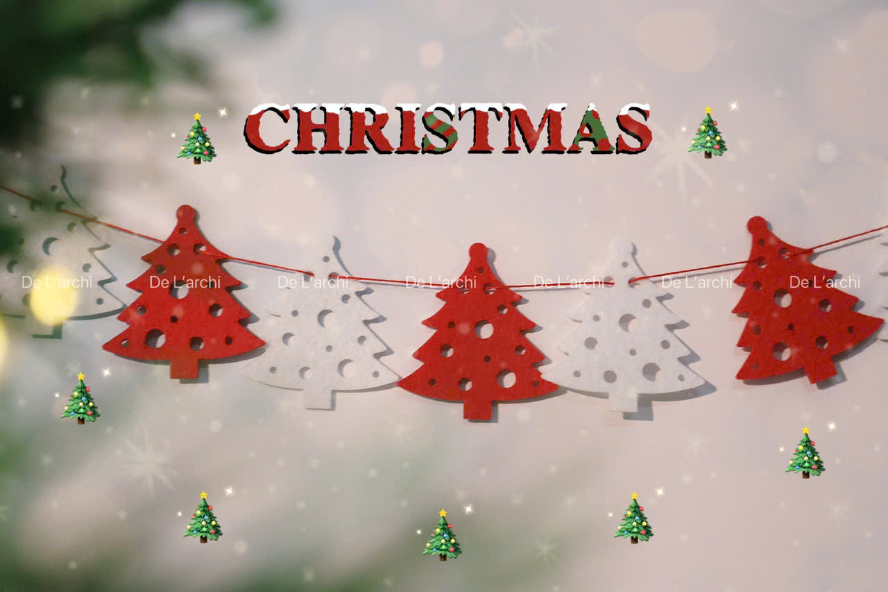 Dây Treo Noel Bằng Nỉ – 8 Hình Siêu Xinh, Trang Trí Cực Đẹp - Hình ảnh 3