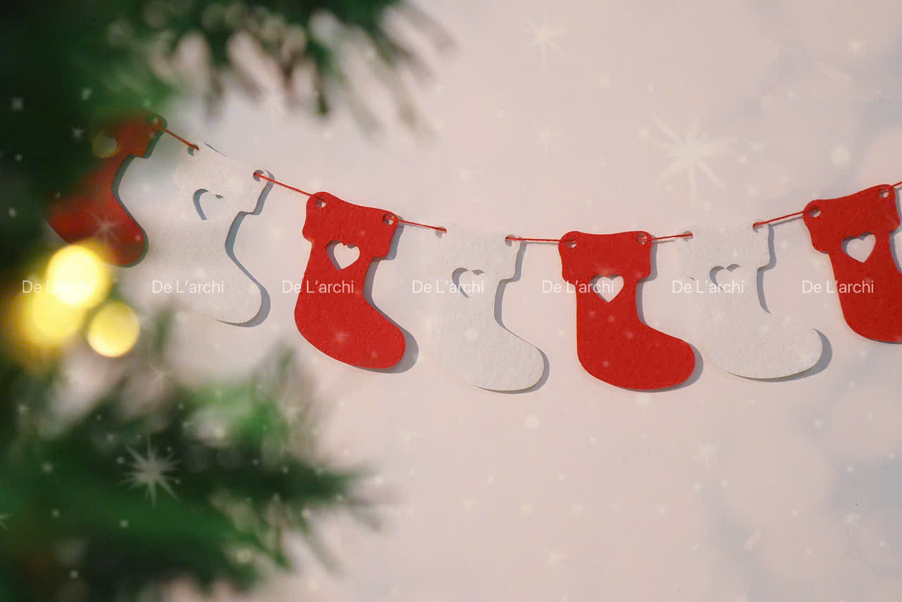 Dây Treo Noel Bằng Nỉ – 8 Hình Siêu Xinh, Trang Trí Cực Đẹp - Hình ảnh 6