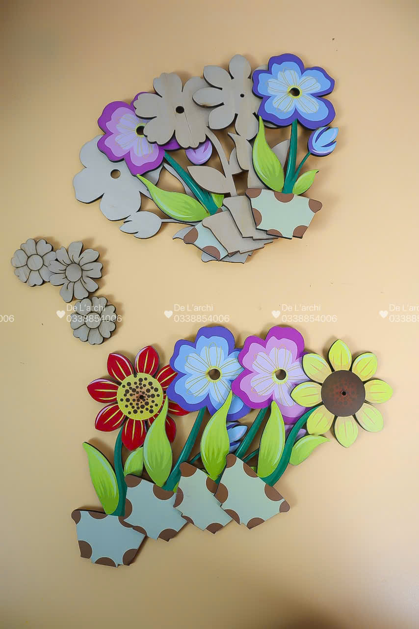 Chậu Hoa Decor Mini - Trang Trí Bàn Học Cực Chill - Hình ảnh 7