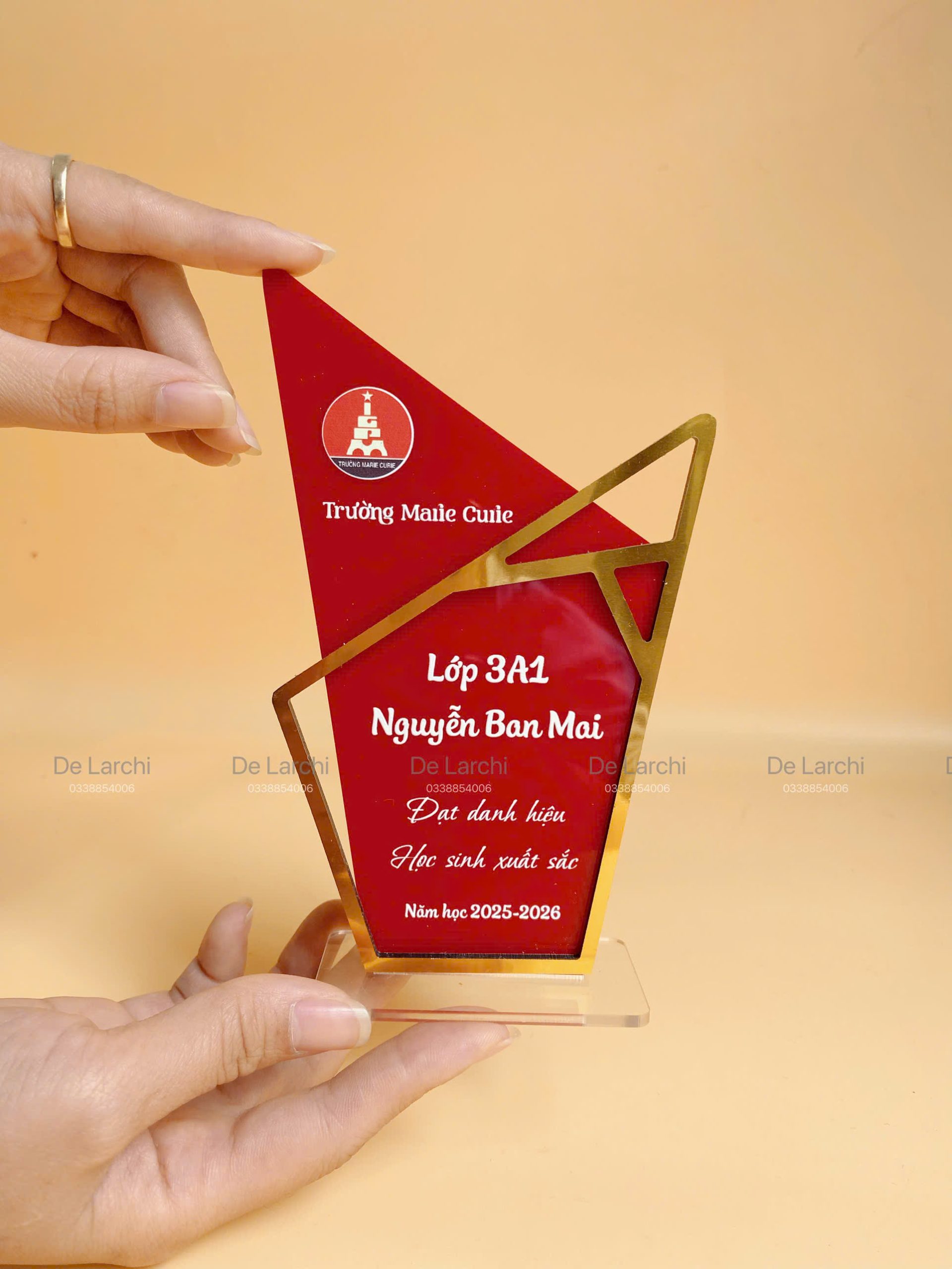 Cup Tốt Nghiệp Xinh – Gỗ & Mica, In UV Sắc Nét - Hình ảnh 2