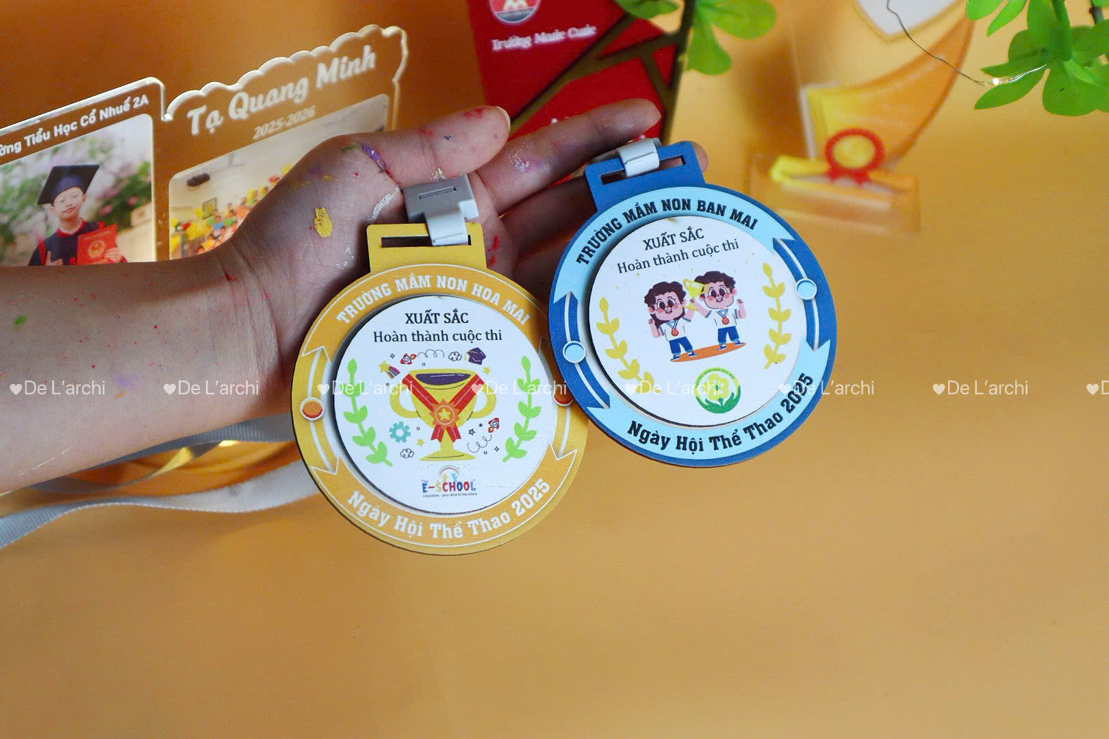 Huy Chương Thiết Kế Theo Yêu Cầu – Tên, Logo, Ảnh Bé - Hình ảnh 7