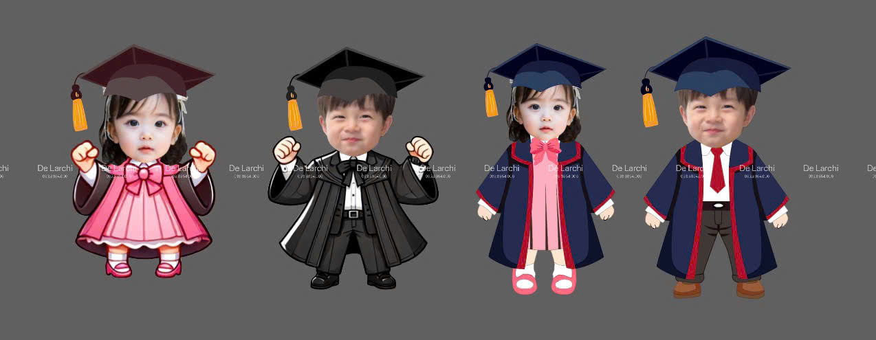 Móc Khóa Tốt Nghiệp Cá Nhân Hóa – Ghép Ảnh Bé - Hình ảnh 2