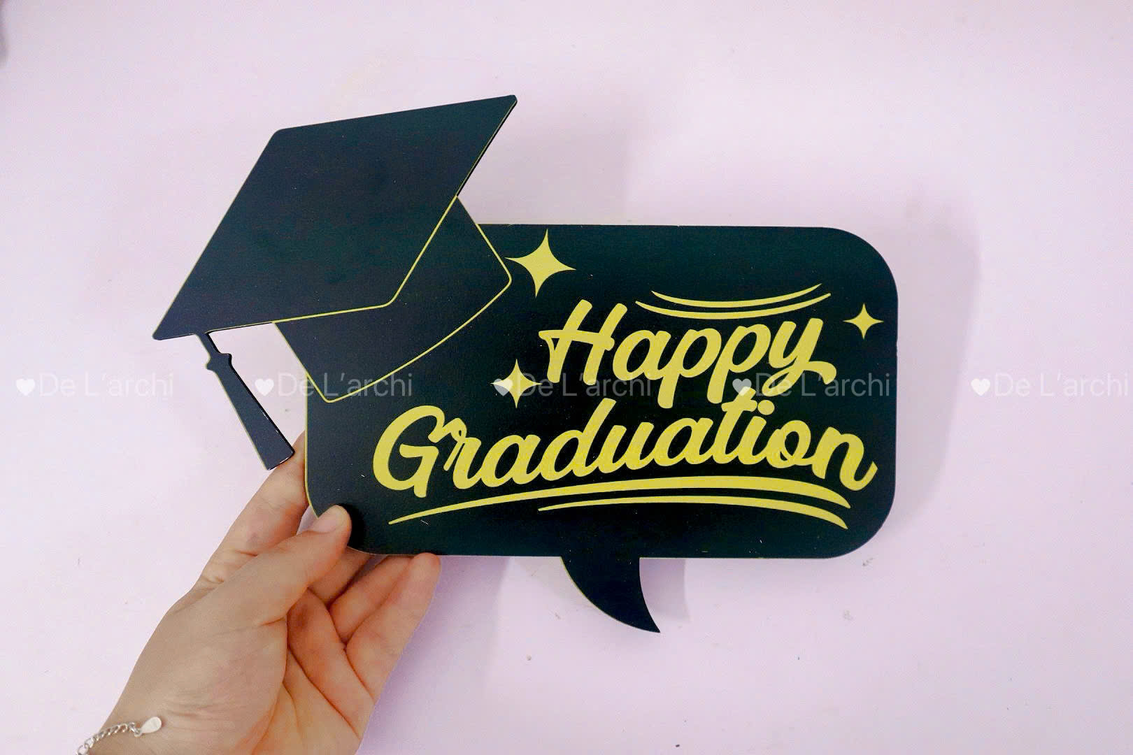 Combo 10 Phụ Kiện Checkin Tốt Nghiệp – Gỗ 3mm In UV - Hình ảnh 2