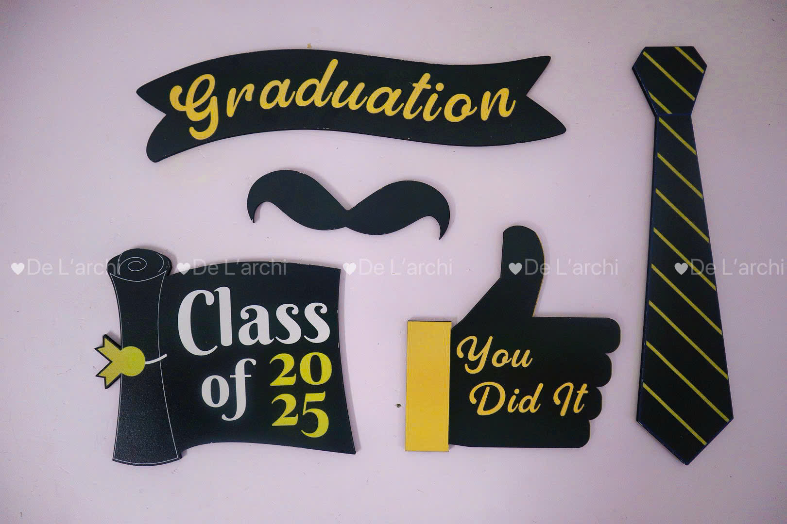 Combo 10 Phụ Kiện Checkin Tốt Nghiệp – Gỗ 3mm In UV - Hình ảnh 4